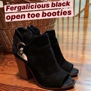 Fergalicious Peep-Toe booties